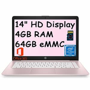 HP Stream 14 Laptop Computer I 14" HD SVA Micro-Edge Display I Intel Celeron N4000 Processor I 4GB for $270