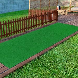 Ottomanson Evergreen Artificial Turf Runner Rug, 2'7" x 8', Green for $26 Ottomanson Evergreen Artificial Turf Runner Rug, 2'7" x 8', Green for $26