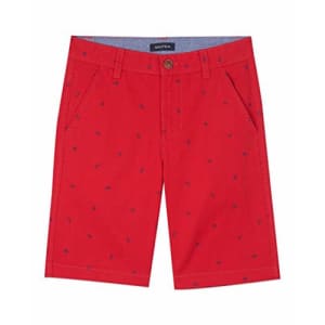 Nautica Boys' All-Over Printed Shorts, Carmine, 8 for $16 Nautica Boys' All-Over Printed Shorts, Carmine, 8 for $16
