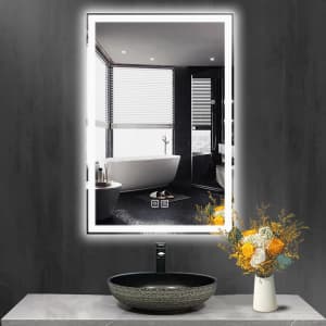 24" x 36" LED Bathroom Mirror for $95