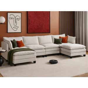 Gartmilan 111" Chenille Modular Sectional Sofa for $672