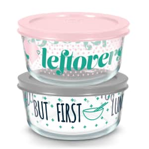 Pyrex Decorated Just Sayin 4-Piece Storage Set for $12