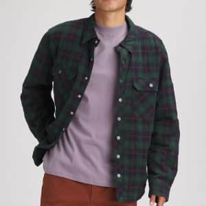 Stoic Men's Plaid Shacket for $38 in cart