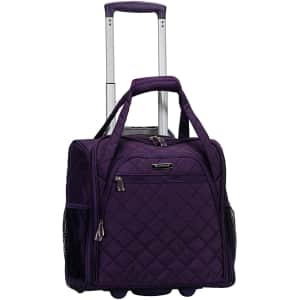 Rockland Melrose Upright Wheeled Underseater Carry-On Luggage for $81