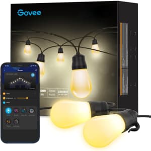 Govee 48-Foot Smart Outdoor String Lights for $20