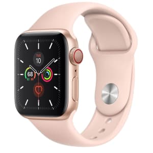 Apple Watch Series 5 40mm GPS + Cellular Sport Smartwatch for $112