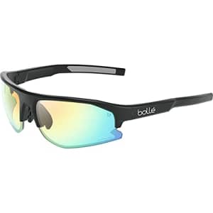 Bolle boll BS003006 Bolt 2.0 Sport Bike Sunglasses, Black Matte - Phantom Clear Green for $169