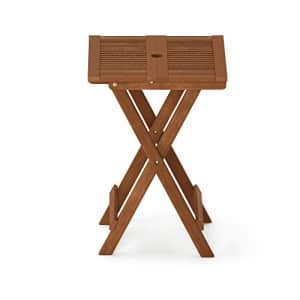 Furinno FG18065 Tioman Hardwood Patio Furniture Folding Table in Teak Oil, Large, Natural for $79
