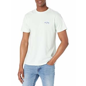 Billabong Men's Classic Short Sleeve Premium Logo Graphic Tee T-Shirt, Arch Seaglass, X-Large for $28