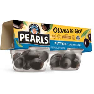 Pearls Olives To Go! Pitted Black Olives 24-Pack for $5