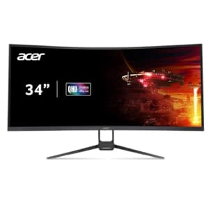 Acer Nitro 34" UWQHD 3440 x 1440 1000R Curved PC Gaming Monitor | Adaptive-Sync Support (FreeSync for $210