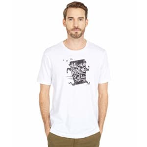 Original Penguin Men's Standard Latte Short Sleeve Tee Shirt, Bright White, Large for $11