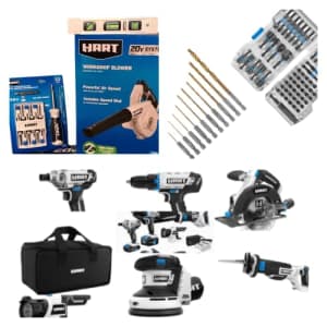 Hart 6 tool combo kit for $281