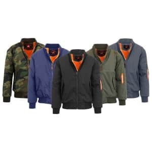 Spire by Galaxy Men's Heavyweight Bomber Jacket from $28