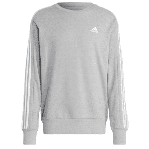 adidas Men's Essentials French Terry 3-Stripes Sweatshirt. Use coupon code "OCTOBER" to get this price &ndash; it's the best deal we could find by $35.
