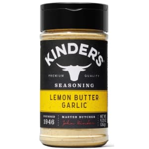 Kinder's 9.25-oz. Lemon Butter and Garlic Seasoning for $6