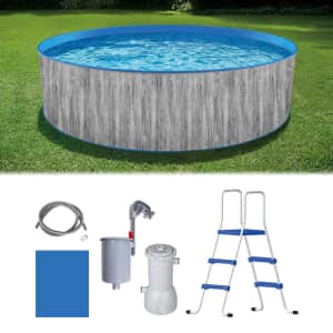 Blue Wave Capri 12-ft Steel-Wall Above Ground Swimming Pool Package for $298