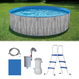 Blue Wave Capri 12-ft Steel-Wall Above Ground Swimming Pool Package for $298 Blue Wave Capri 12-ft Steel-Wall Above Ground Swimming Pool Package for $298