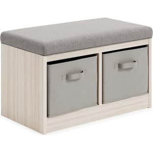 Signature Design by Ashley Blariden Upholstered Storage Bench for $76 Signature Design by Ashley Blariden Upholstered Storage Bench for $76