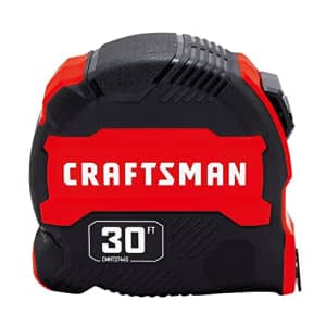 CRAFTSMAN Tape Measure, Compact Easy Grip, 30 FT (CMHT37445S) for $18