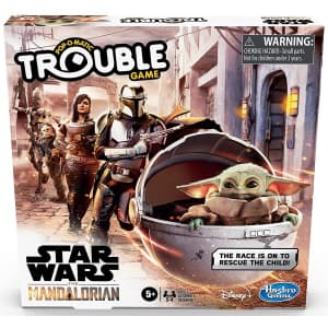 Hasbro Star Wars The Mandalorian Edition Trouble Board Game for $15