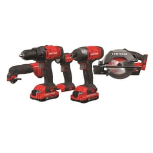 Craftsman V20 20V Max Cordless 5-Tool Combo Kit w/ 2 Batteries for $149