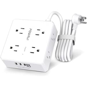 8-Outlet 4-USB Surge Protector Power Strip for $10