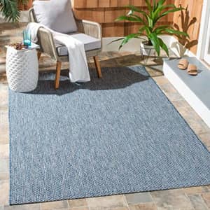 SAFAVIEH Courtyard Collection 4' x 5'7" Navy/Grey CY8521 Indoor/ Outdoor Waterproof Easy-Cleaning for $35 SAFAVIEH Courtyard Collection 4' x 5'7" Navy/Grey CY8521 Indoor/ Outdoor Waterproof Easy-Cleaning for $35