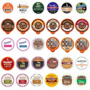 Crazy Cups Flavored Coffee Pods Variety Pack - 30 Unique Flavors No Duplicates - Fit All Keurig K Cups Coffee for $45