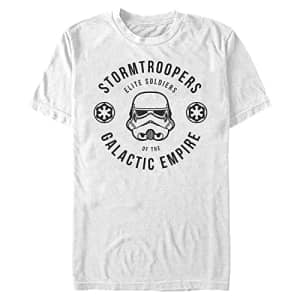 STAR WARS Big & Tall Rogue One Elite Shooters Men's Tops Short Sleeve Tee Shirt, White, Large for $16