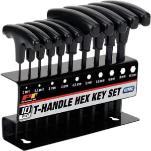 Performance Tool 10-Piece Metric T-Handle Allen Wrench Set for $14