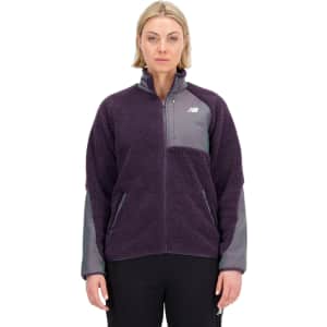 New Balance Women's Q Speed Sherpa Fleece Jacket for $36