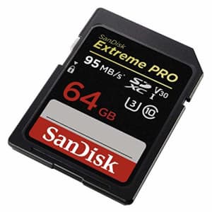 SanDisk 64GB Extreme PRO SDXC UHS-I Memory Card (SDSDXXG-064G-GN4IN) for $41