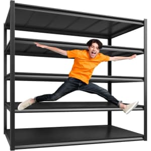 Reibii Industrial Metal Shelving for $159