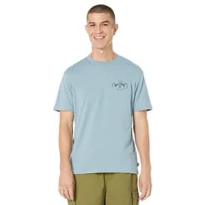 Billabong Men's Classic Short Sleeve Premium Logo Graphic T-Shirt, Exit Arch Washed Blue, XX-Large for $21