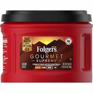 Folgers Gourmet Supreme Medium Dark Roast Ground Coffee, 20.6 Ounces (Pack of 3) for $53