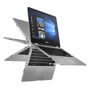 ASUS Vivobook Flip 14 Thin and Light 2-in-1 Laptop, 14 HD Touchscreen, Intel Quad-Core Pentium for $414