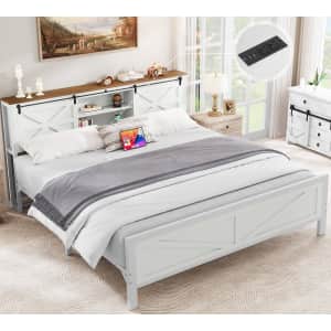 Yitahome Farmhouse King Bed Frame for $270 Yitahome Farmhouse King Bed Frame for $270