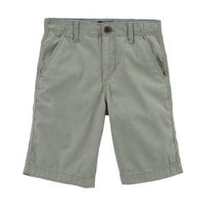 OshKosh B'Gosh Osh Kosh Boys' Chino Shorts, Dill Green, 4 for $18