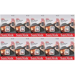 SanDisk 16GB Ultra (10 Pack) Class 10 80MBps SDHC UHS-I Memory Card SDSDUNC-016G-GN6IN for $6 SanDisk 16GB Ultra (10 Pack) Class 10 80MBps SDHC UHS-I Memory Card SDSDUNC-016G-GN6IN for $6