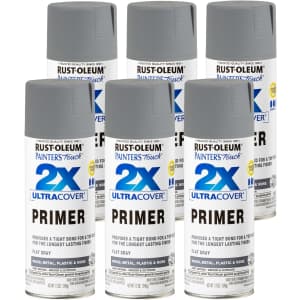 Rust-Oleum Painter's Touch 2X Ultra Cover Spray Primer 6-Pack for $23