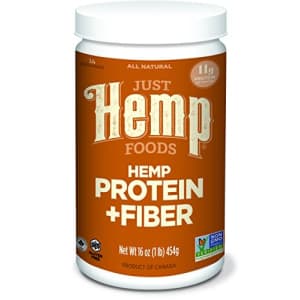 Just Hemp Foods Hemp Protein Powder Plus Fiber, Non-GMO Verified with 11g of Protein & 11g of Fiber for $8
