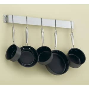 Cuisinart 33" Stainless Steel Bar Wall Pot Rack for $34