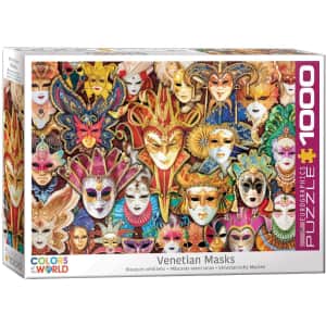 EuroGraphics Venetian Mask 1000-Piece Puzzle for $11