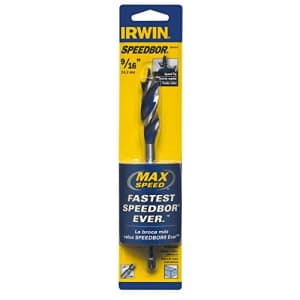 Irwin Tools 3041014 9/16" X 6" Speedbor Max Drill Bit for $11 Irwin Tools 3041014 9/16" X 6" Speedbor Max Drill Bit for $11