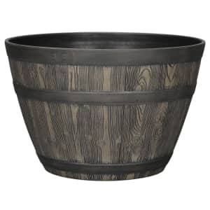 BH&G 20" Resin Whiskey Barrel Planter for $15