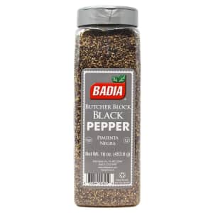 Badia Butcher Block Black Pepper 16-oz. Jar for $8.54 via Sub & Save