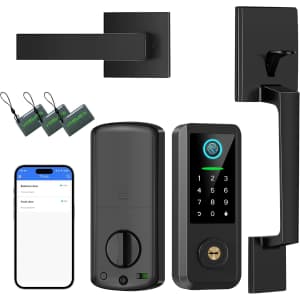 Yosimika Fingerprint Deadbolt Smart Door Lock w/ Handle Set for $55 Yosimika Fingerprint Deadbolt Smart Door Lock w/ Handle Set for $55