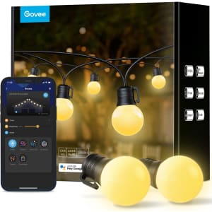 Govee 50-Foot Smart G40 Outdoor LED Lights for $25