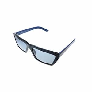 Prada PR 04VS 5 273C Black Plastic Rectangle Sunglasses Grey Mirror Lens for $160